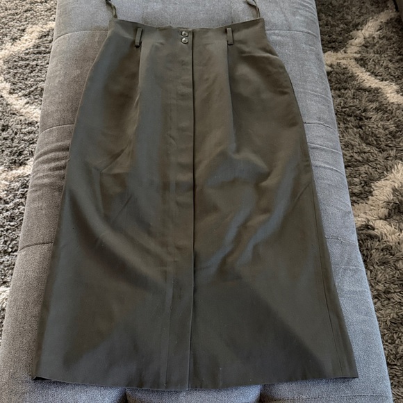 Vintage Dana Brooke Button Front Gazette Skirt - Picture 2 of 5